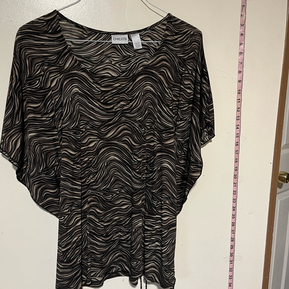 Chico's Zebra Print Women's Blouse